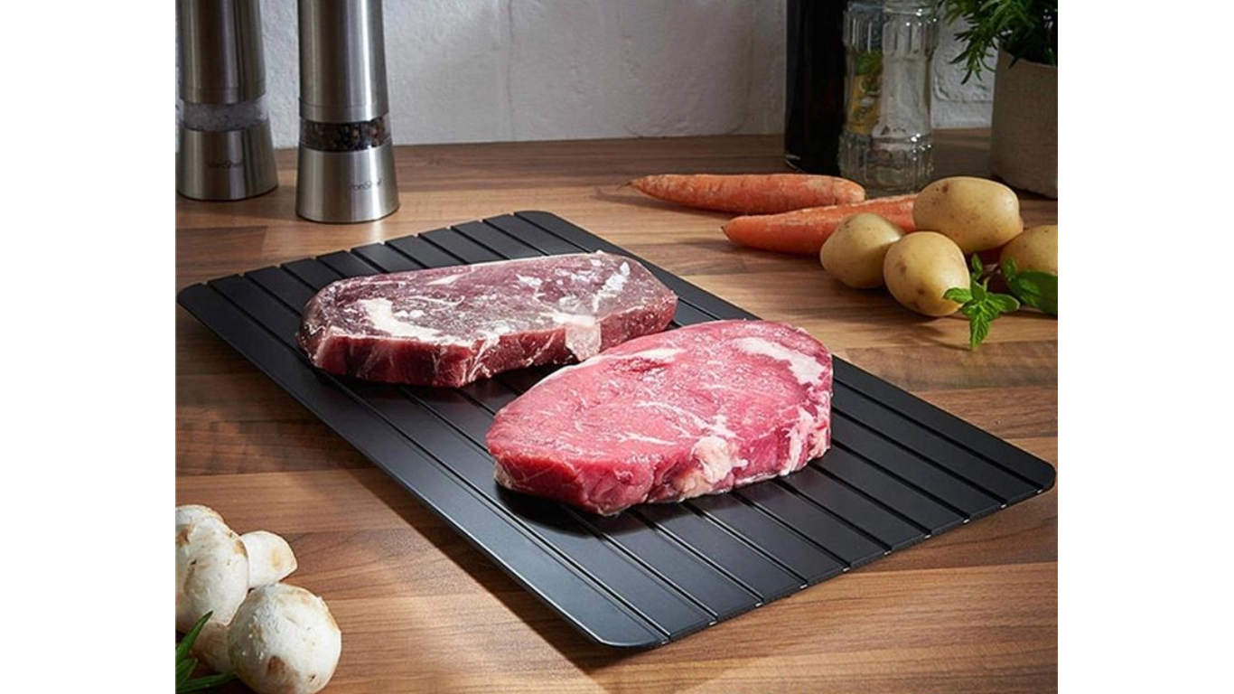 Amazon | 急速解凍プレート アルミ合金製 熱伝導率 電気不要 肉・魚